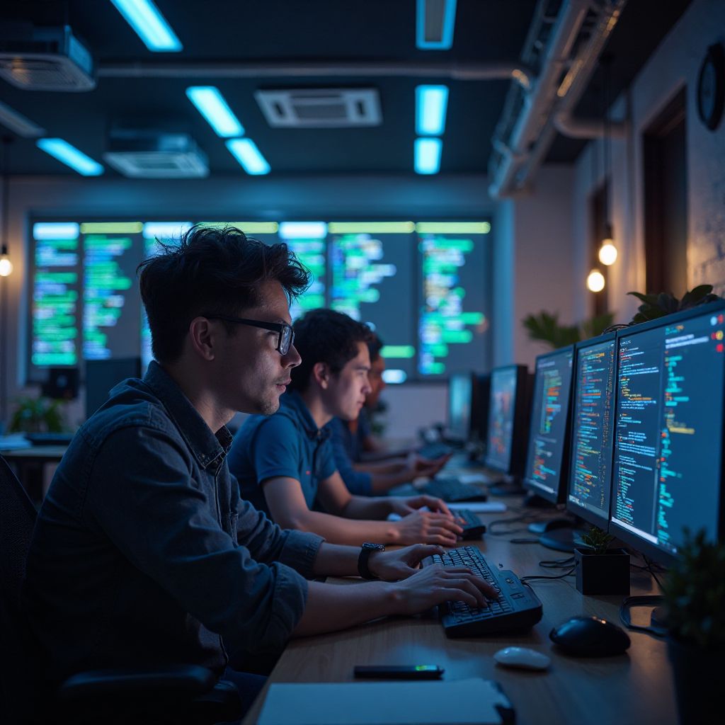 Development Team Working